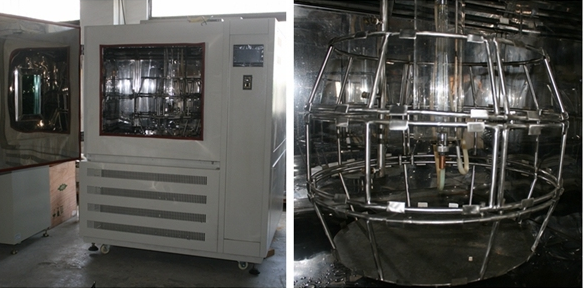LCD Touch Screen Xenon Arc Test Chamber 1100*1800*1200mm Low Noise Computer Control