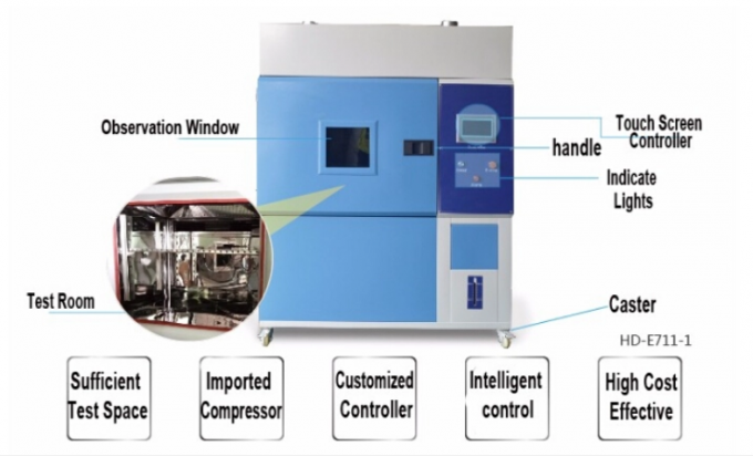 SUS304 Stainless Steel Humidity System ±0.1% Accuracy Xenon Lamp Weather Resistance Test