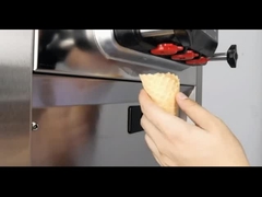 Vertical Automatic Seven-Day Free Cleaning Ice Cream Cone Three Stand Soft Ice Cream Machine