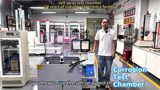 The Salt Spray Test Chamber Corrosion Resistance Tester.