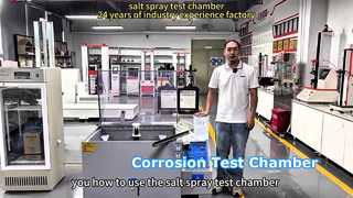 Garden ironware salt spray chamber for corrosion and aging resistance