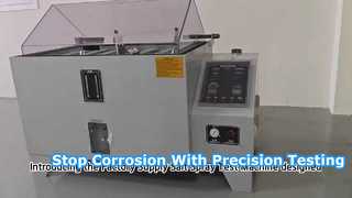 Garden sprinkler hardware salt spray chambers: humid salt corrosion verification for irrigation part