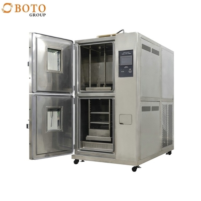 Environmental Test Chambers Two Box-Type Hot And Cold Impact Chamber GB/T2423.1.2-2001 Laboratory Equipment B-TCT-401