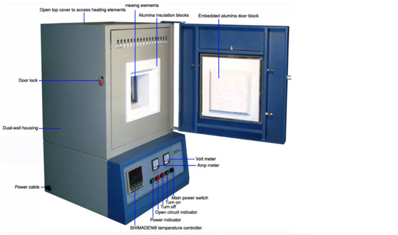 Stainless Steel Lab Muffle Furnace With LED Display And Guaranteed Heat Distribution