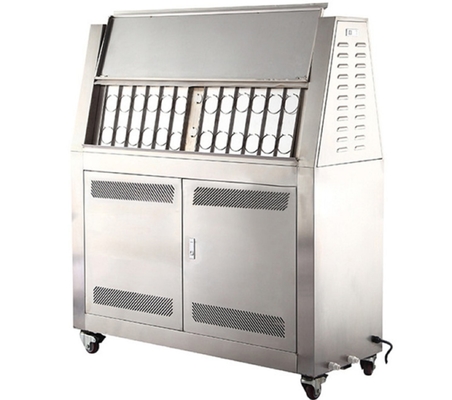 UV Intensity 0.30-1.1W/m2 UV Radiation Aging Test Apparatus for Precise Testing of Standard Test Piece 75×150mm/21 Pieces