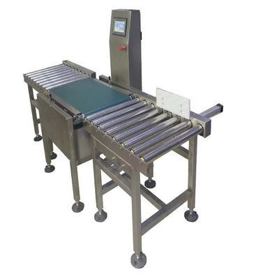 IP30 Checkweigher Machine LCD Touch Screen Roller 50kg Food Metal Detector