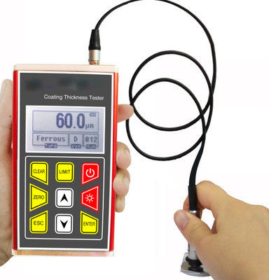 High Accuracy 12.7mm NDT Thickness Gauge Ultrasonic Coating Mini