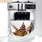 Vertical Automatic Seven-Day Free Cleaning Ice Cream Cone Three Stand Soft Ice Cream Machine