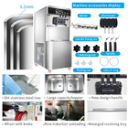 BT-F648 New Style Big Capacity Best Price Stainless Steel Air Cooling Commercial Ice Cream Machine For Restaurant