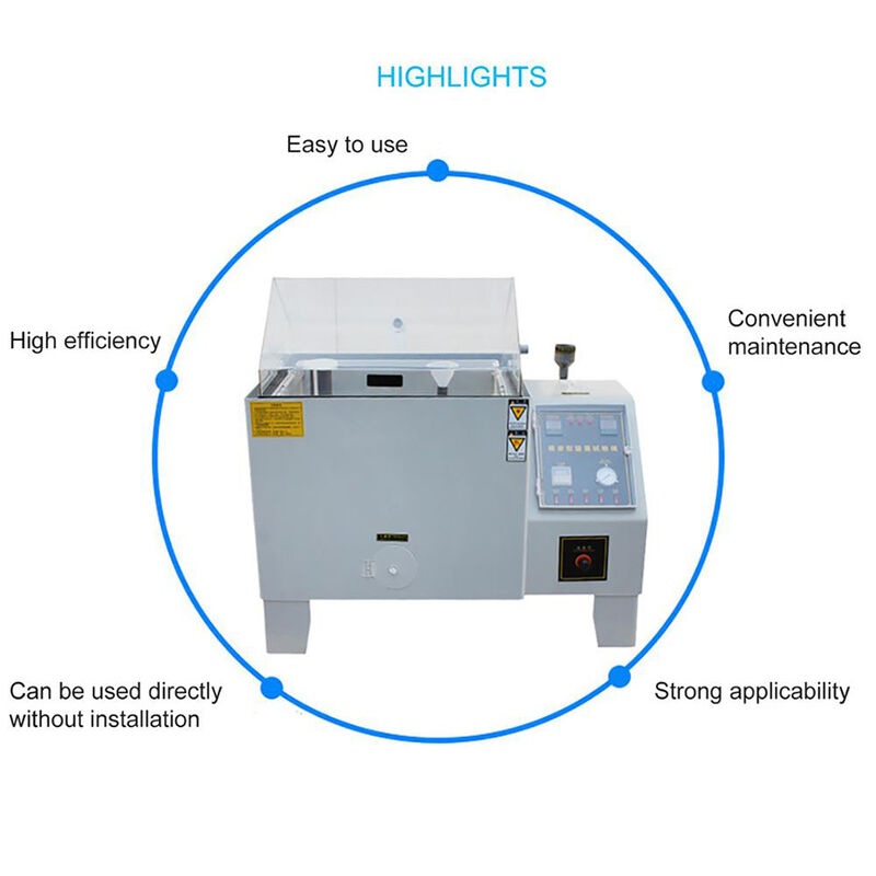 AC220V 50Hz Salt Fog Chamber Customized Chamber Size Salt Spray Corrosion Testing Unit for Industrial Control and Testing