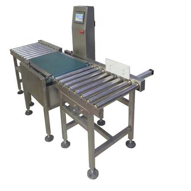 IP30 Checkweigher Machine LCD Touch Screen Roller 50kg Food Metal Detector