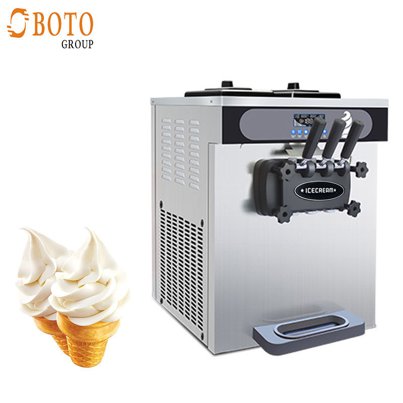 28L-32L/Hour Commercial Use Color Steel LED Touch Screen Soft Ice Cream Maker Frozen Yogurt Making Machine