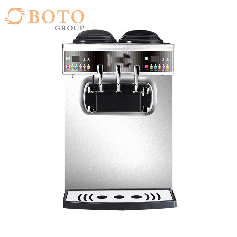 2 Cylinders Soft Ice Cream Machine For Milky Shop