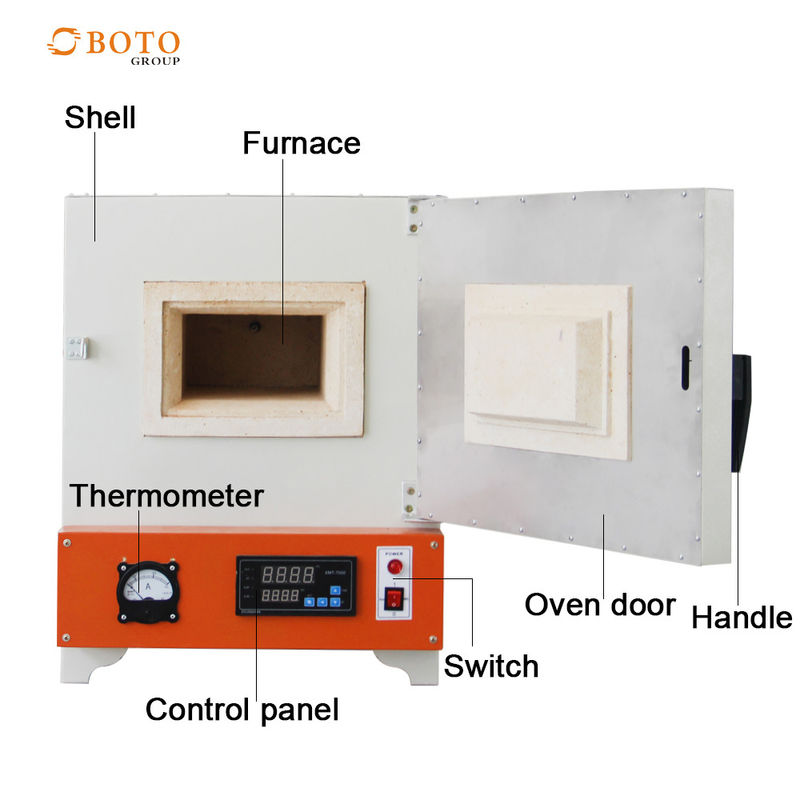 High Temperature Lab Furnace With Muffle Stainless Steel Insulated By Ceramic Fiber