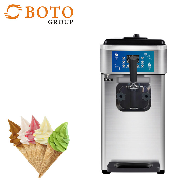 BT-32FTB Low Noise Soft Ice Cream Machine w/304 Steel Hopper LCD Operation Control Panel